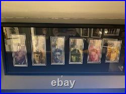 Complete Set of Eighth series Swiss Bank Notes Framed uncirculated