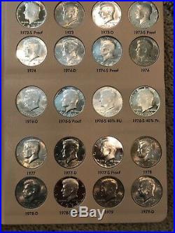 Complete Set of Kennedy Half Dollars 1964- 2018 with S-Proofs. SUPER! 204 coins