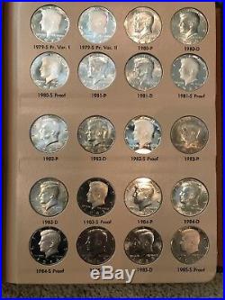 Complete Set of Kennedy Half Dollars 1964- 2018 with S-Proofs. SUPER! 204 coins