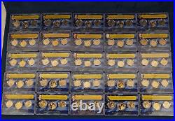 Complete Set of PDS Presidential Dollars in Hard Plastic Holders Free Ship US