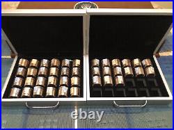 Complete Set of Presidential Dollar Coins & 12 Coin Rolls withDisplay Box