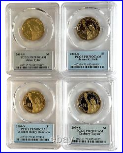 Complete Set of Proof Presidential $1 PR70DCAM PGCS President PIC Label