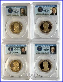 Complete Set of Proof Presidential $1 PR70DCAM PGCS President PIC Label