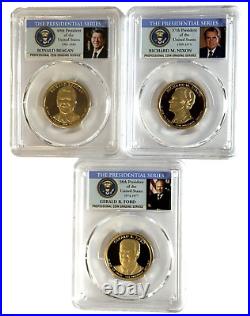 Complete Set of Proof Presidential $1 PR70DCAM PGCS President PIC Label