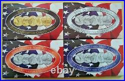 Complete Set of State Quarters 1999-2008 Incl 24k Gold and Platinum Plated Sets