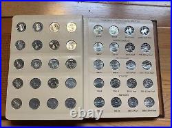 Complete Set of Washington Statehood Quarters in Dansco withTerritories with Silver