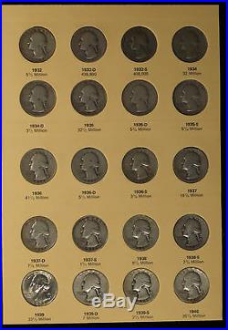 Complete Silver Washington Quarter Set -+12 Clad Coins AG-Uncirculated