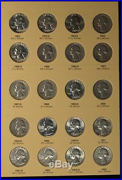 Complete Silver Washington Quarter Set -+12 Clad Coins AG-Uncirculated