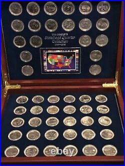 Complete Statehood Quarters Collection in Nice Wooden Box with Certificate/ COA