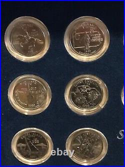 Complete Statehood Quarters Collection in Nice Wooden Box with Certificate/ COA