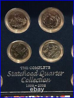 Complete Statehood Quarters Collection in Nice Wooden Box with Certificate/ COA