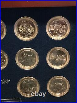 Complete Statehood Quarters Collection in Nice Wooden Box with Certificate/ COA