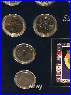 Complete Statehood Quarters Collection in Nice Wooden Box with Certificate/ COA