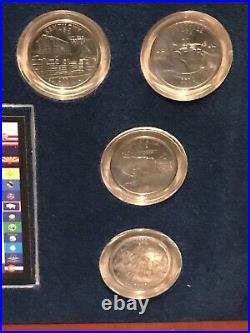 Complete Statehood Quarters Collection in Nice Wooden Box with Certificate/ COA