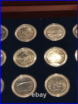 Complete Statehood Quarters Collection in Nice Wooden Box with Certificate/ COA