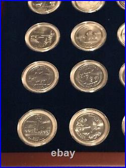 Complete Statehood Quarters Collection in Nice Wooden Box with Certificate/ COA