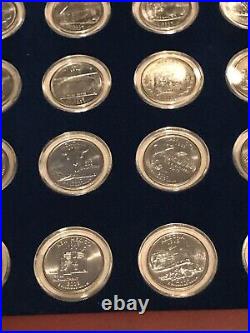 Complete Statehood Quarters Collection in Nice Wooden Box with Certificate/ COA