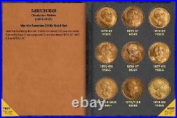 Complete Sweden 20 Kr Kronor Gold Set 25 Coins Only Completed PCGS Set TrueViews