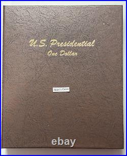 Complete US Mint Presidential Dollar Coin P&D Set 78 BU Coins Dansco Album