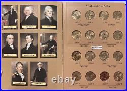 Complete US Mint Presidential Dollar Coin P&D Set 78 BU Coins Dansco Album