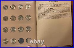 Complete US Mint Presidential Dollar Coin P&D Set 82 BU Coins Dansco Album