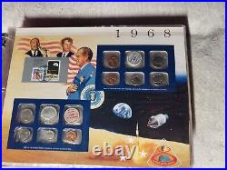 Complete U. S. Uncirculated Mint Sets Collection (1965-2000) with Annual Stamps