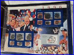 Complete U. S. Uncirculated Mint Sets Collection (1965-2000) with Annual Stamps