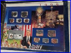 Complete U. S. Uncirculated Mint Sets Collection (1965-2000) with Annual Stamps