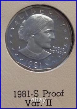 Complete Uncirculated Set Susan B. Anthony Dollars (all 18 Coins)