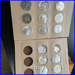 Complete Unique BU Eisenhower Set 32+1 Coins New Dansco Album