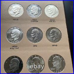 Complete Unique BU Eisenhower Set 32+1 Coins New Dansco Album