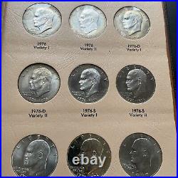 Complete Unique BU Eisenhower Set 32+1 Coins New Dansco Album