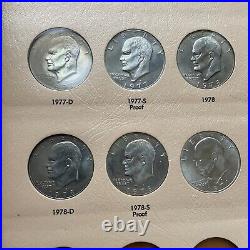 Complete Unique BU Eisenhower Set 32+1 Coins New Dansco Album