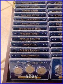 Complete set of 39 PRESIDENTIAL 3 COIN DOLLAR SETS 2007-2016 proof, mints P &D