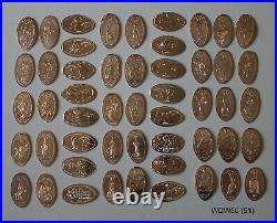Complete set of 53 Disney World 50th anniversary elongated cents