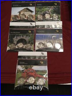 Complete set of 56 2010-2021 3 Three Coin P, D, S ATB Quarter Sets With Tuskegee
