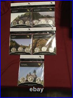 Complete set of 56 2010-2021 3 Three Coin P, D, S ATB Quarter Sets With Tuskegee