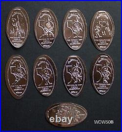 Complete set of 62 Disney World 50th anniversary elongated cents