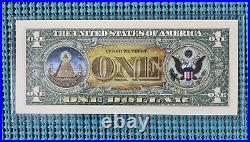 Complete set of 7 Genuine Legal Tender 2-sided colorized bills $1-$100