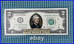 Complete set of 7 Genuine Legal Tender 2-sided colorized bills $1-$100