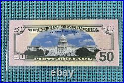 Complete set of 7 Genuine Legal Tender 2-sided colorized bills $1-$100