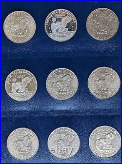 Complete set of Eisenhower Dollars in Whitman Album 32 COINS INCLUDED withProofs