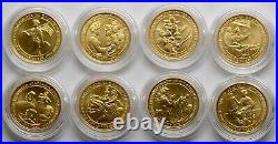 Complete set of First Spouse uncirculated gold coins