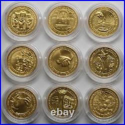 Complete set of First Spouse uncirculated gold coins