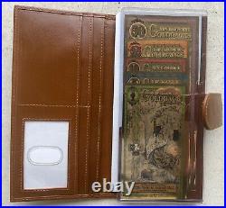 Complete set of NH Goldbacks, 1, 5, 10, 25, & 50. Wallet + Currency Protector