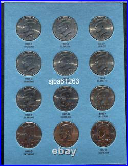 Completed Kennedy Half Dollar Set P&D 1964-2003 71 Old US Coins 7 SILVER coins