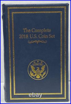 Danbury Mint Complete 2018 U. S. Coin Set Uncirculated Coins in Book Display Box