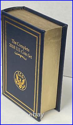 Danbury Mint Complete 2018 U. S. Coin Set Uncirculated Coins in Book Display Box