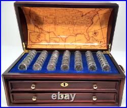 Danbury Mint Complete State Quarters Treasure Chest Collection Set Uncirculated