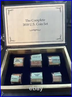 Danbury Mint The Complete 2018 U. S. Coin Set 72 Coins Uncirculated
